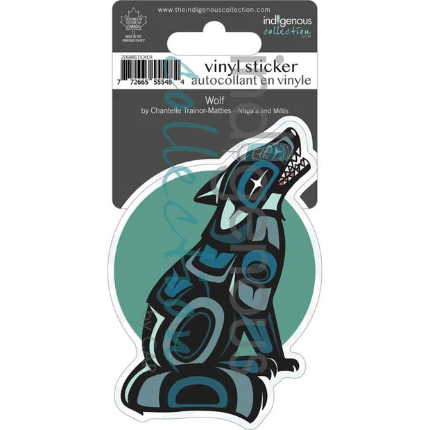 Wolf Vinyl Die-Cut Sticker