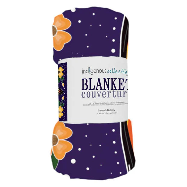 Monarch Butterfly Fleece Blanket