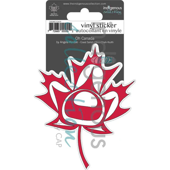 Oh Canada Vinyl Die-Cut Sticker