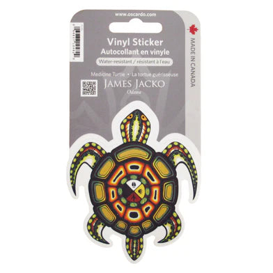Medicine Turtle Vinyl Sticker - Tsain-ko Native Gift Shop