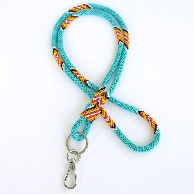 Beaded Wrap Lanyard 18"