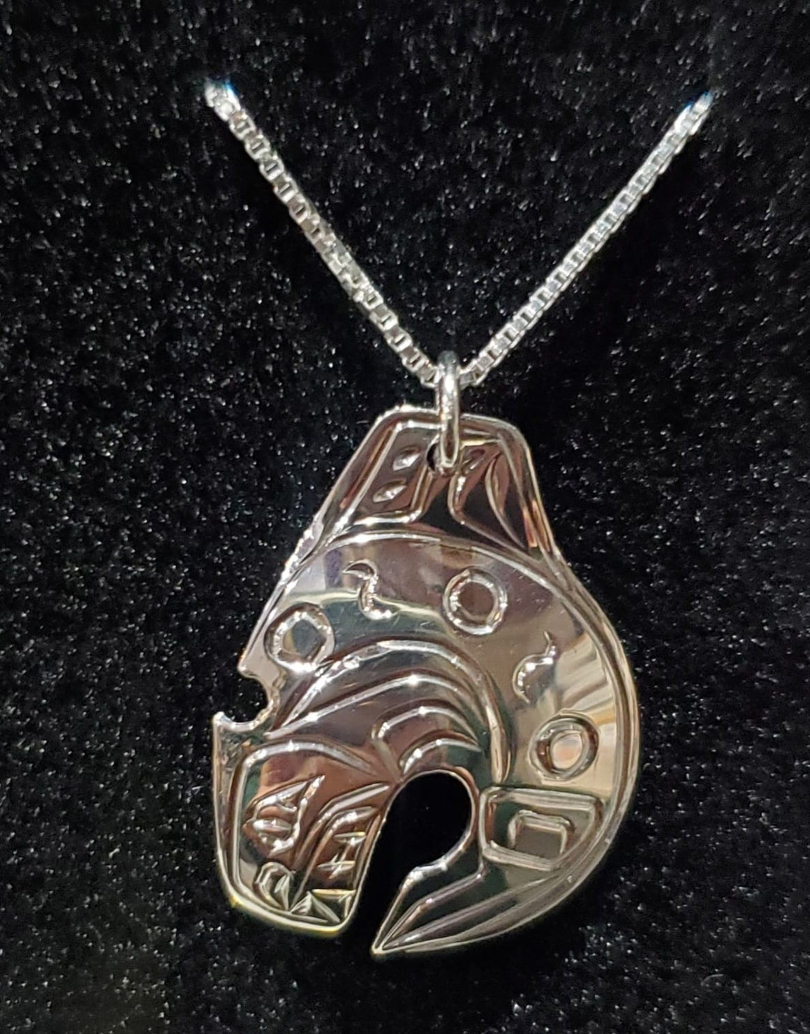 Sterling Silver Orca Pendant