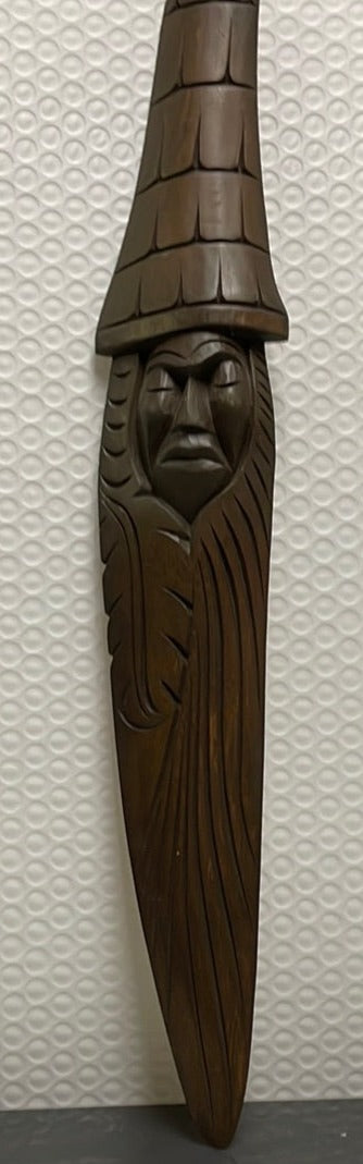 Carved Chief Plaque