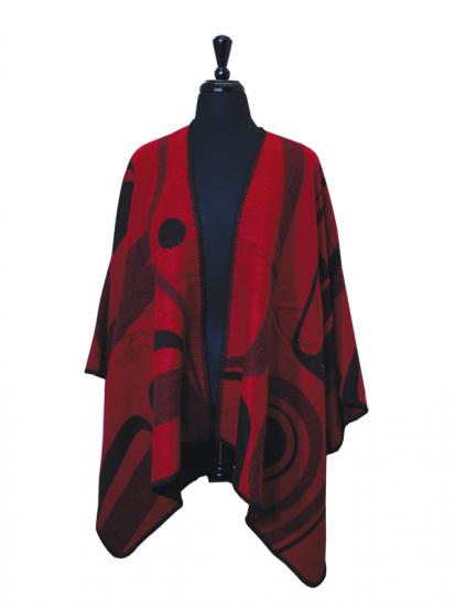 Kelly Robinson Raven Cape (red/black)