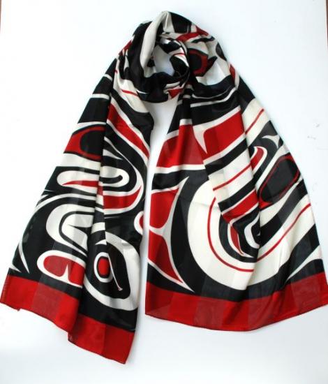 Wolf Poly Satin Scarves