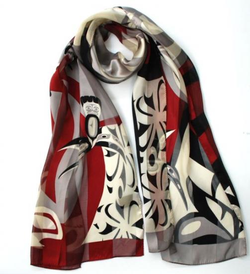 hummingbird 100% Silk scarf - Andrew Williams