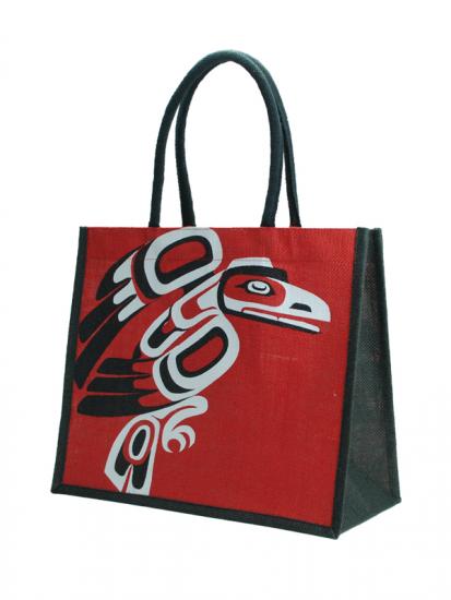 Karen Francis Raven Jute Bag Red