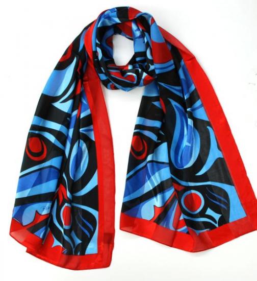 Raven Poly Satin Scarves