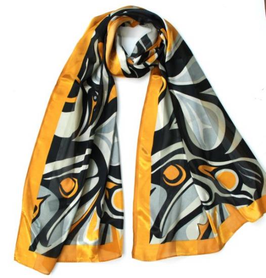 Raven Poly Satin Scarves