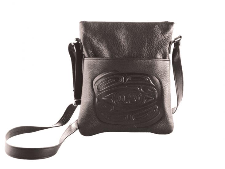 Raven Design Leather Embossed Solo Bag