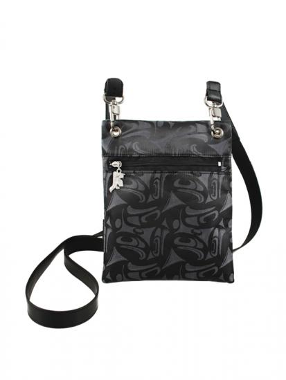 Printed Fabric Passport Pouch- 3 Eagle Design