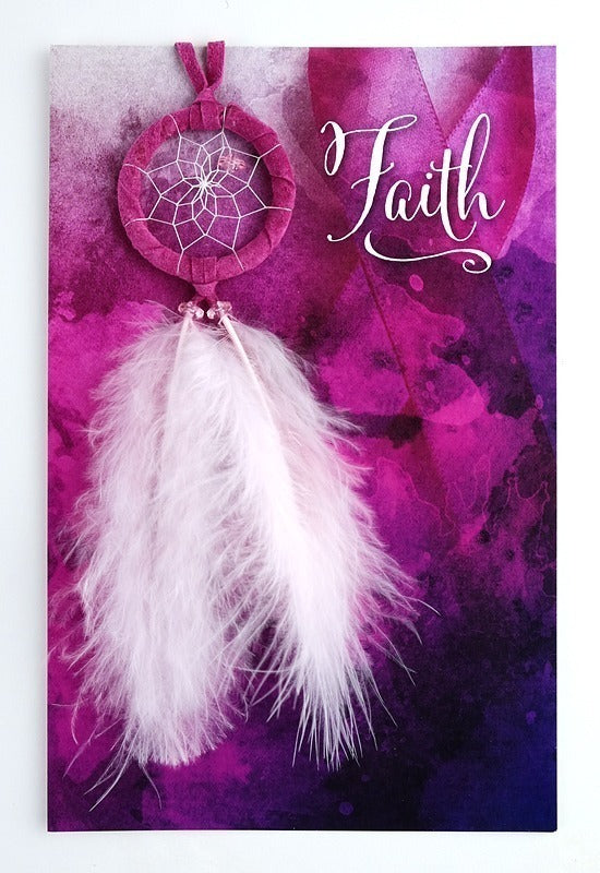 Greeting Card With Dream Catcher Faith