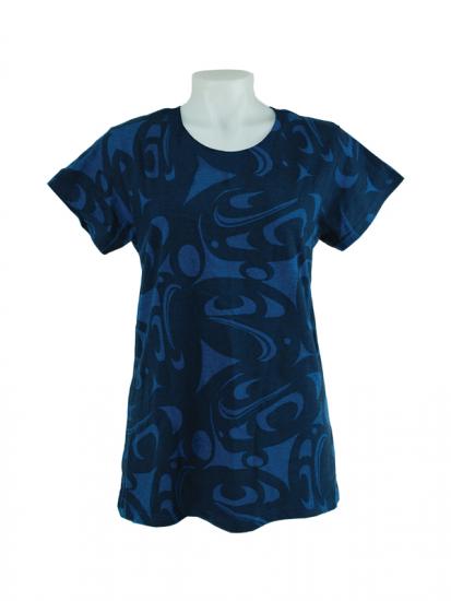 3 Eagle Round Neck T-Shirt (Midnight,) Corinne Hunt