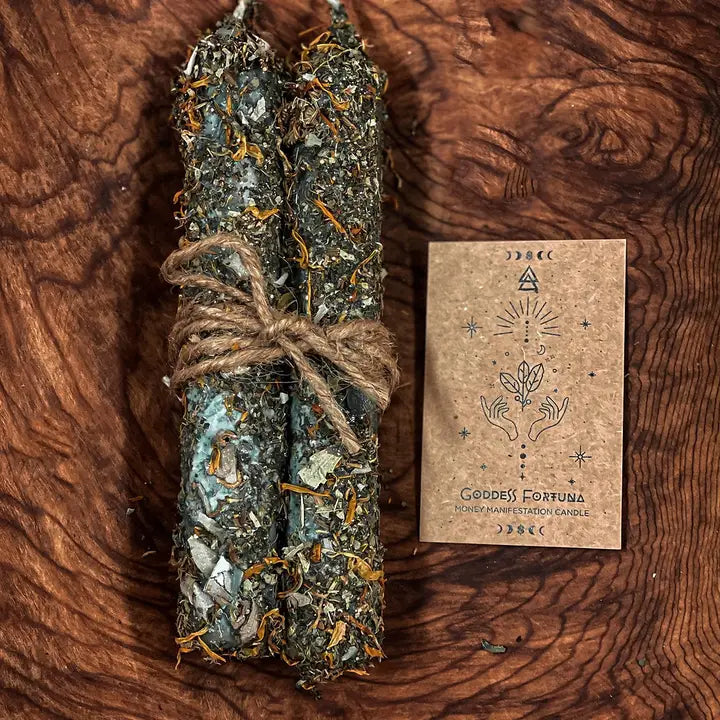 Goddess Fortuna Moon Ritual Candles