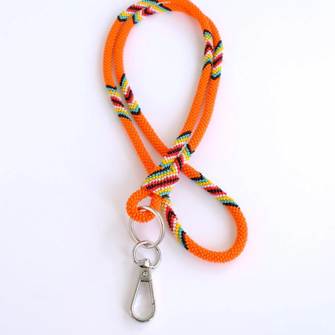 Beaded Wrap Lanyard 18"