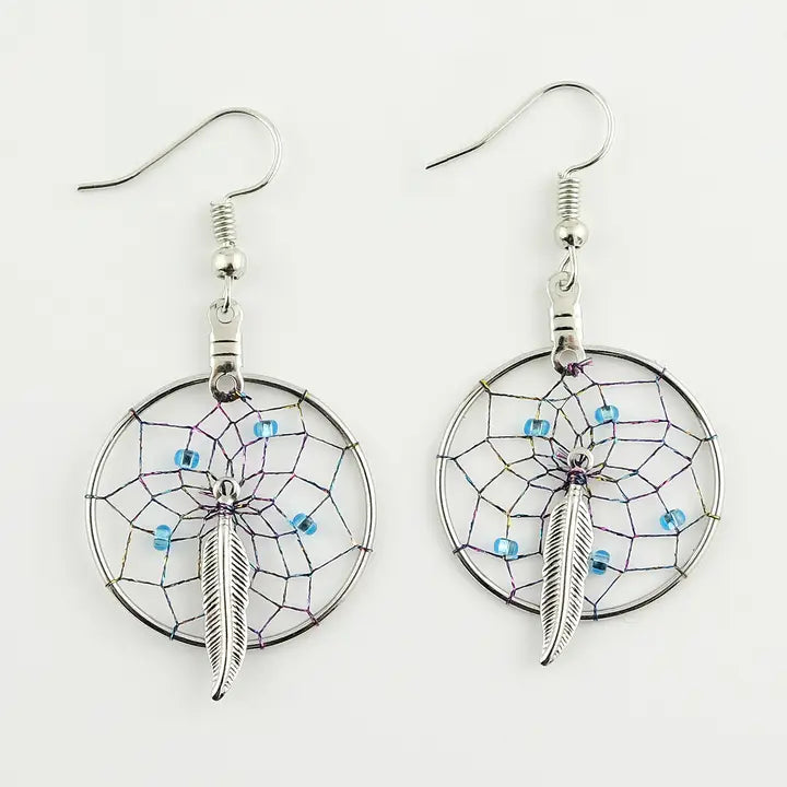1" Dream Catcher Earrings