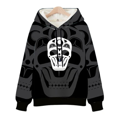 Skull Hooded Pull Over