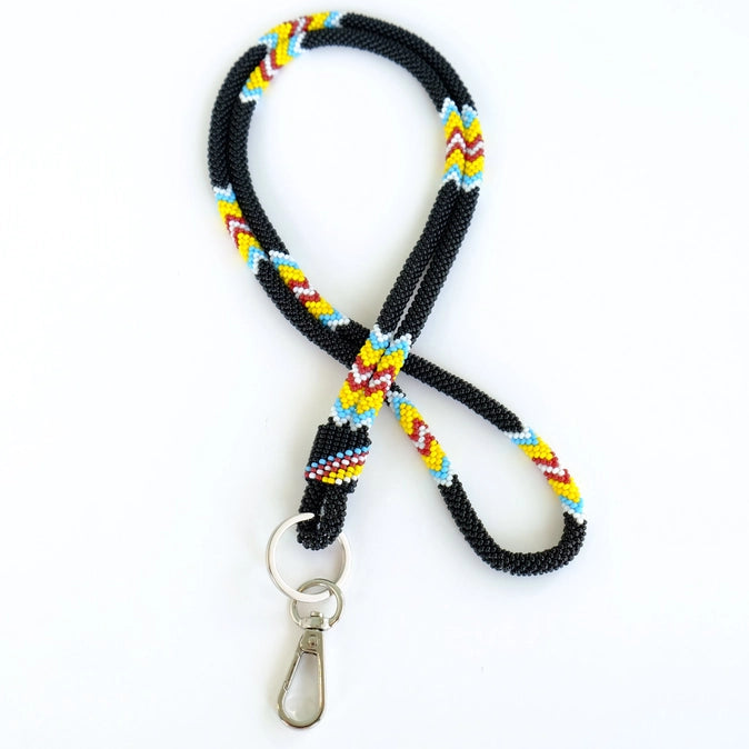 Beaded Wrap Lanyard 18"