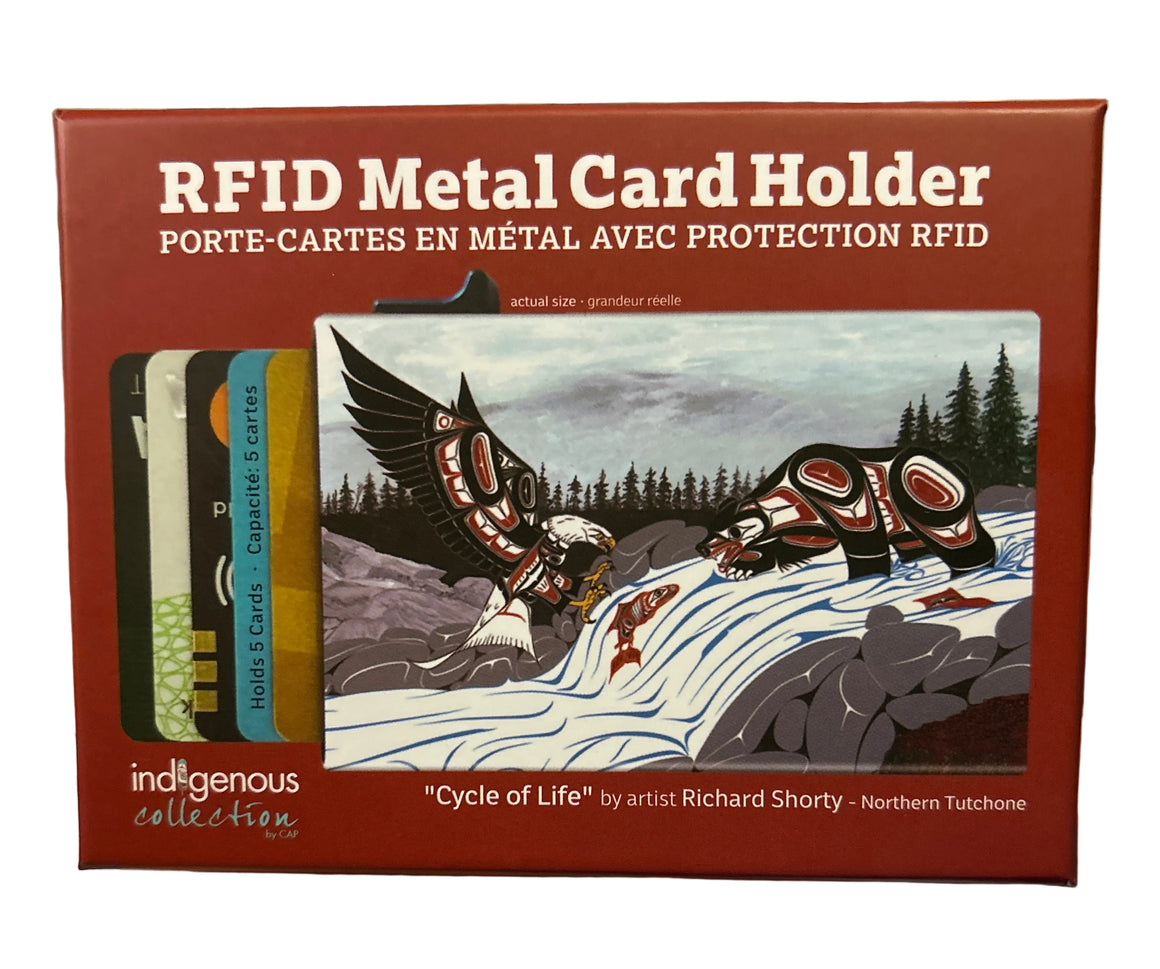 RFID Cycle of Life Metal Cardholder