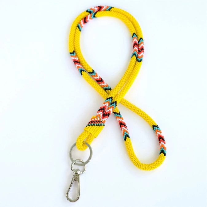 Beaded Wrap Lanyard 18"