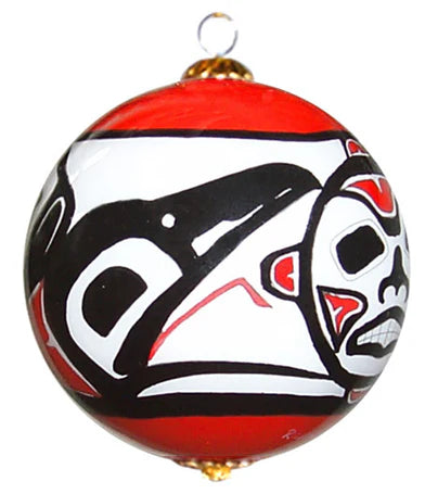 Jamie Sterritt Raven Glass Ornament