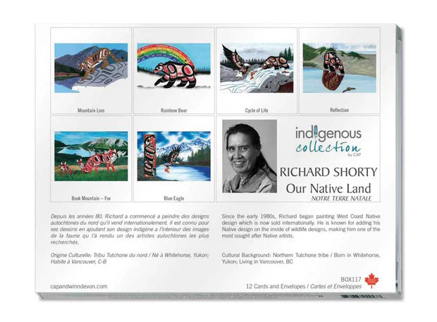 Our Native Land Boxed Note Cards by artist Richard Shorty - Northern Tutchone