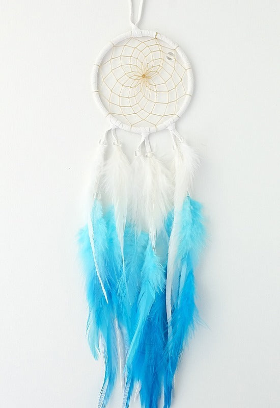 3" Ombre Dream Catcher in delicate turquoise