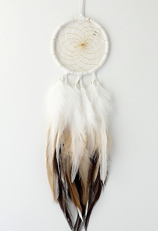 3" Ombre Dream Catcher in delicate brown gradient