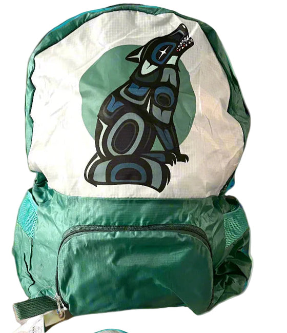 Wolf Design Backpack