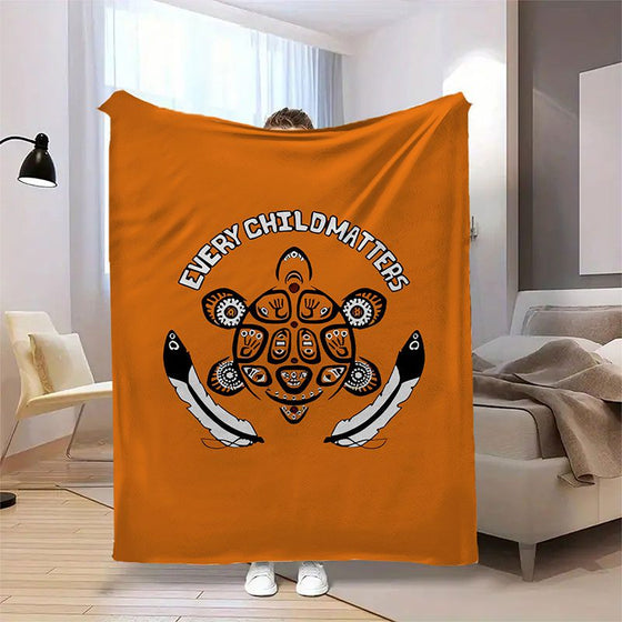 Every Child Matters Fleece Turtle Blanket