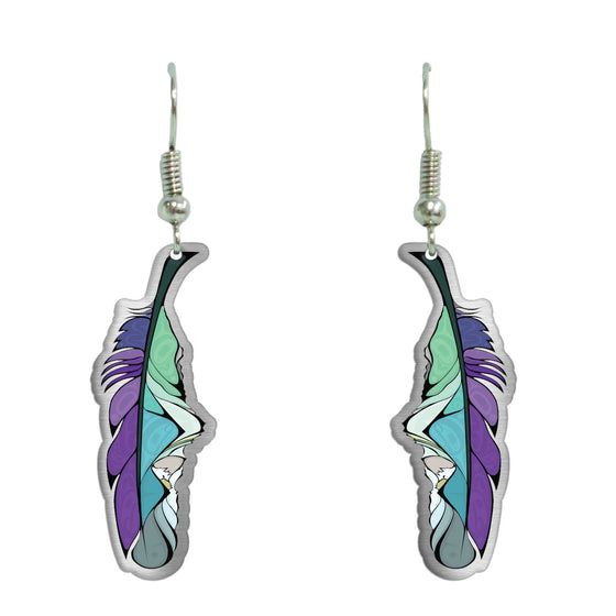 Michelle Stoney Healing feather Earrings