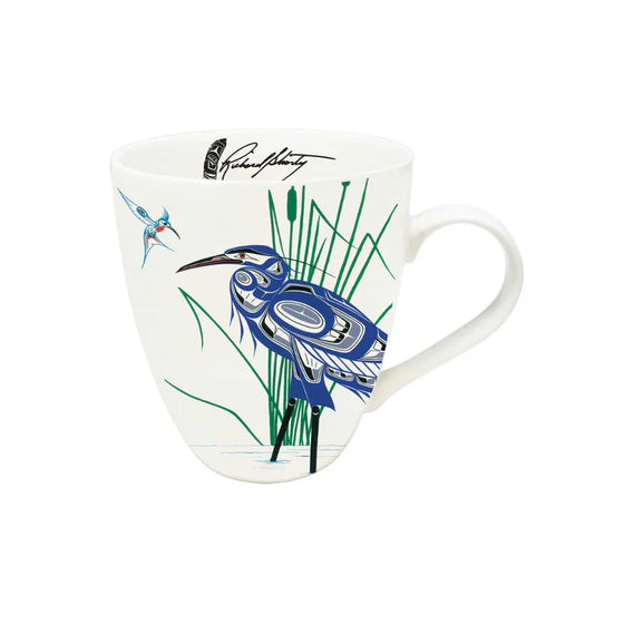 Hummingbird And Blue Heron Mug