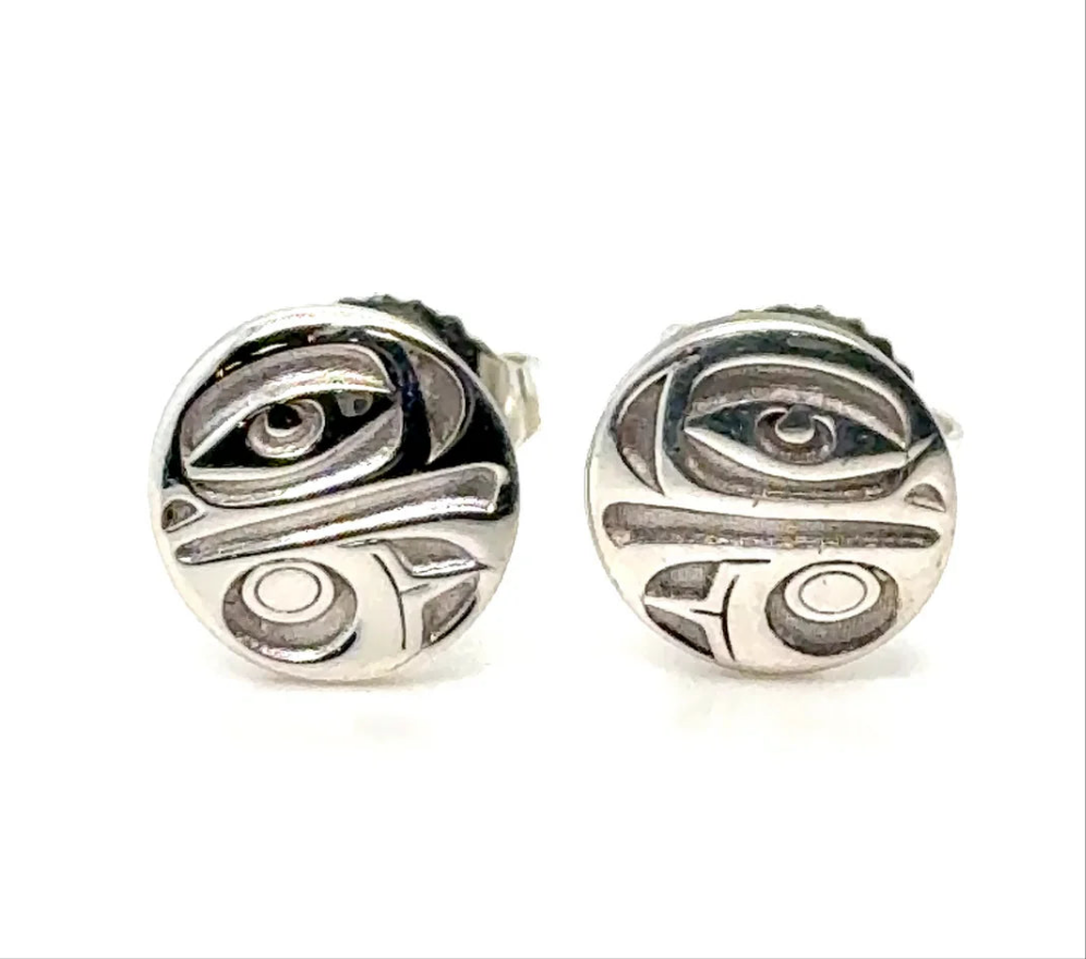8mm Eagle Stud Earrings