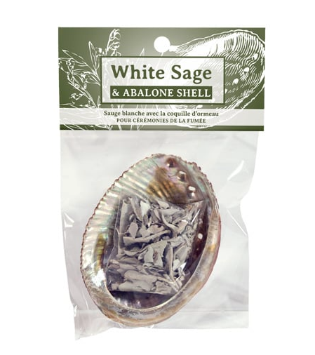 White Sage and Abalone Shell