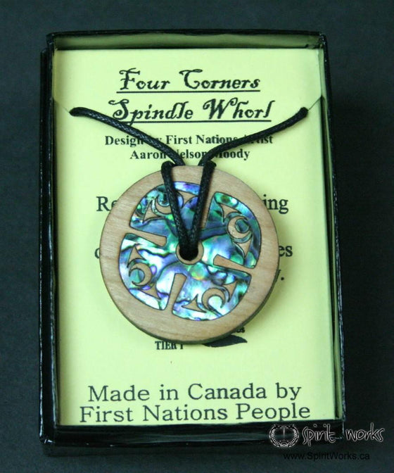 Four Corners Necklace Spindle Whorl