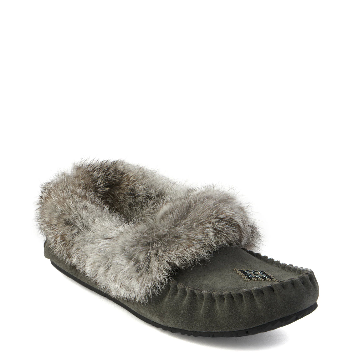 Street Suede Moccasin Charcoal