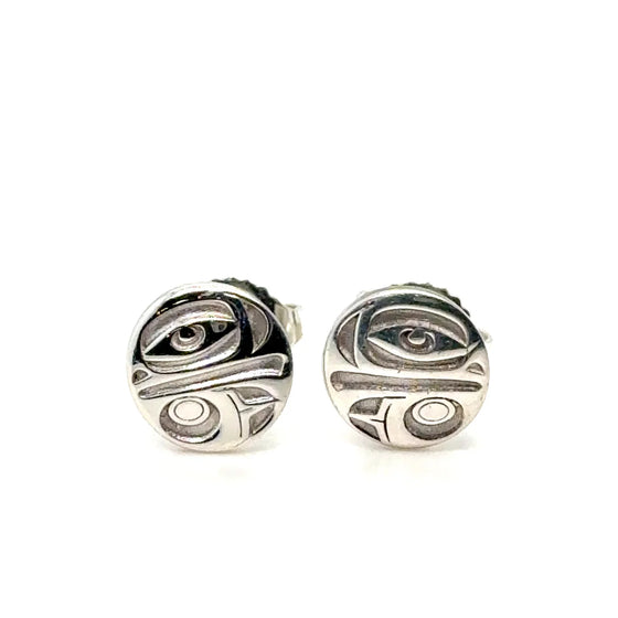 8mm Eagle Stud Earrings