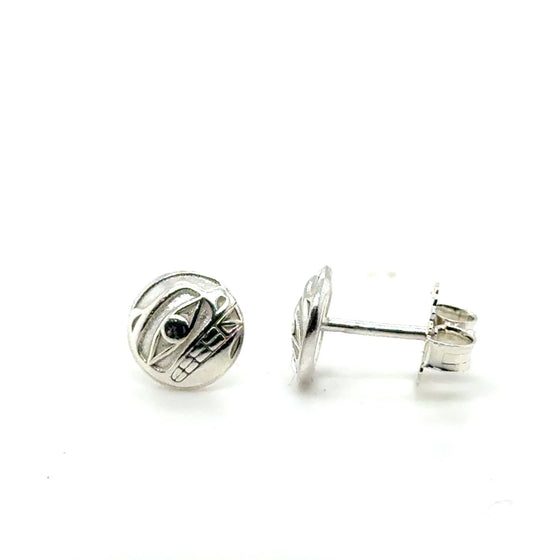8mm Bear Stud Earrings