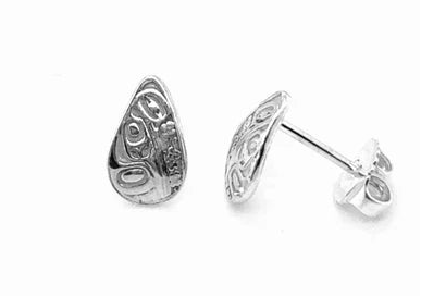 10mm Floral Hummingbird Studs