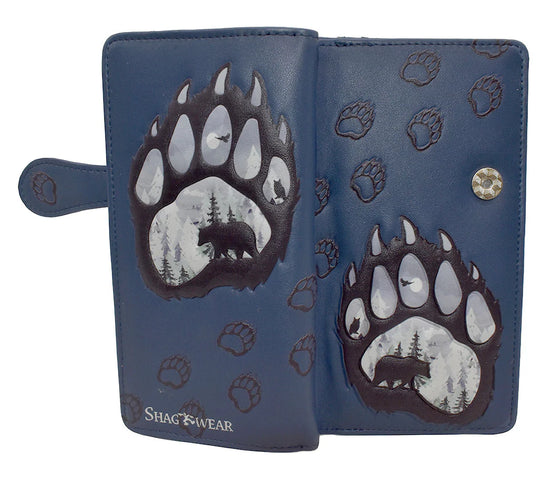 Bear Paw SceneLarge/Navy Blue Color/with Zipper