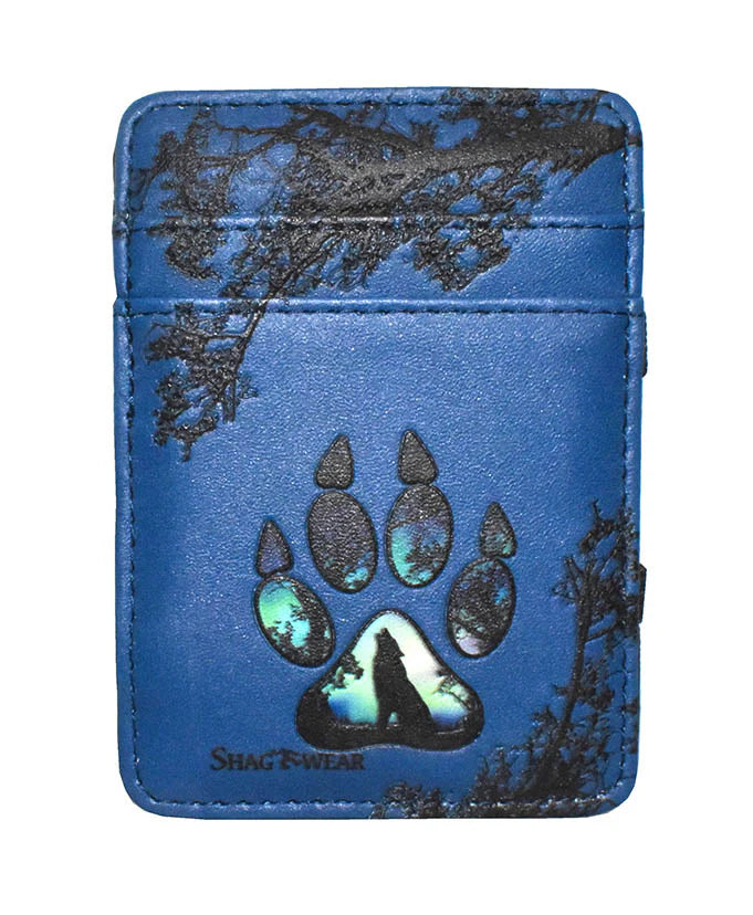 Wolf Paw Midnight Blue Trick Wallet