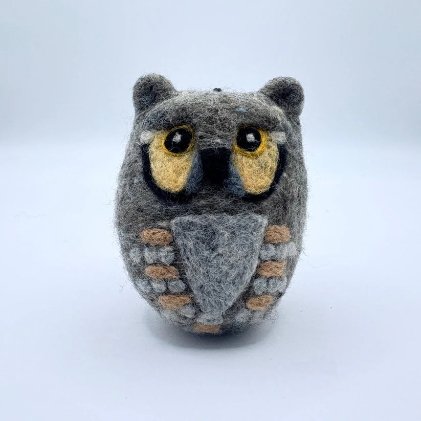 Wool Hanging ornaments. Spectacled Bear