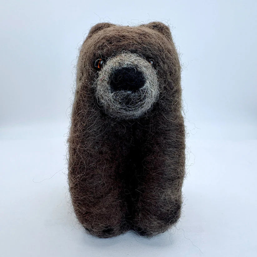 Wool Hanging ornaments. Spectacled Bear