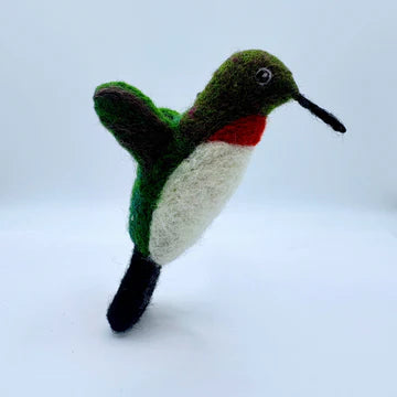 Wool Hanging Ornament - Hummingbird