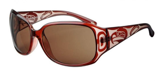 Yasmine Sun Glasses - Eagle Design (Crystal Red)