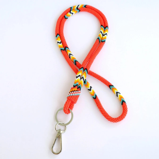 Beaded Wrap Lanyard 18"