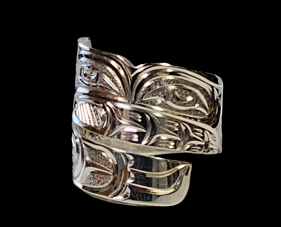 Butterfly 8 1/2 Silver Wrap Ring
