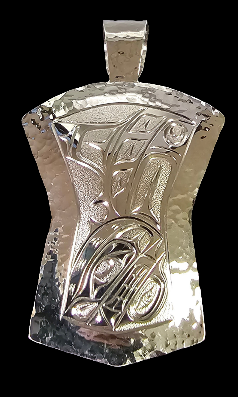 Large Silver Orca Shield