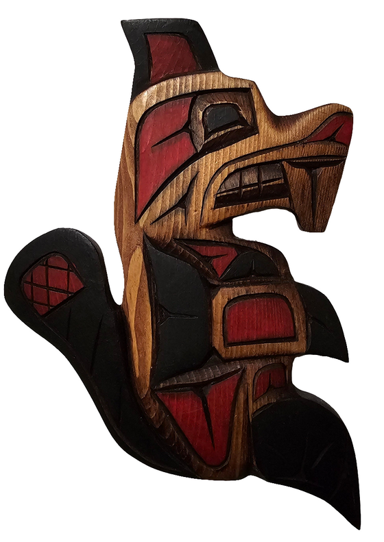 Beaver Carving by Dora Edward's