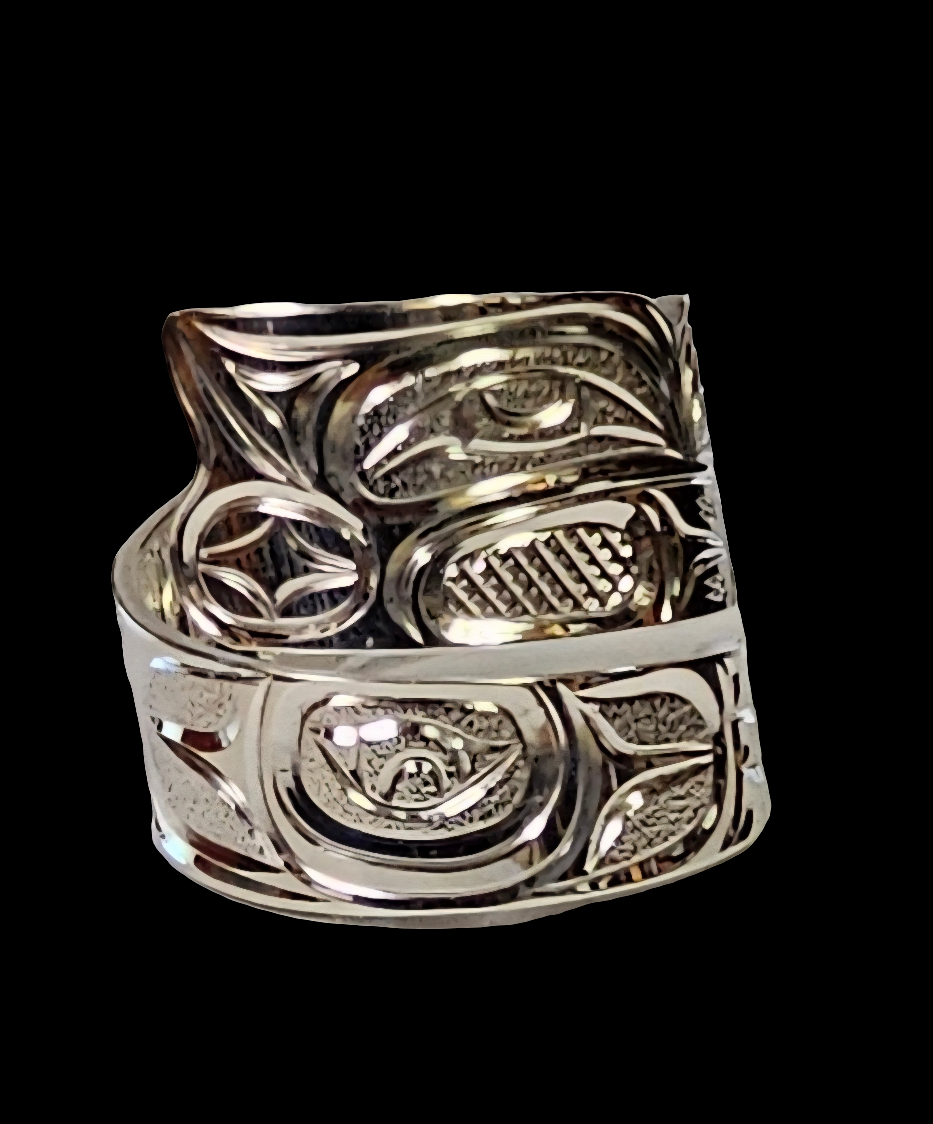 Butterfly 8 1/2 Silver Wrap Ring
